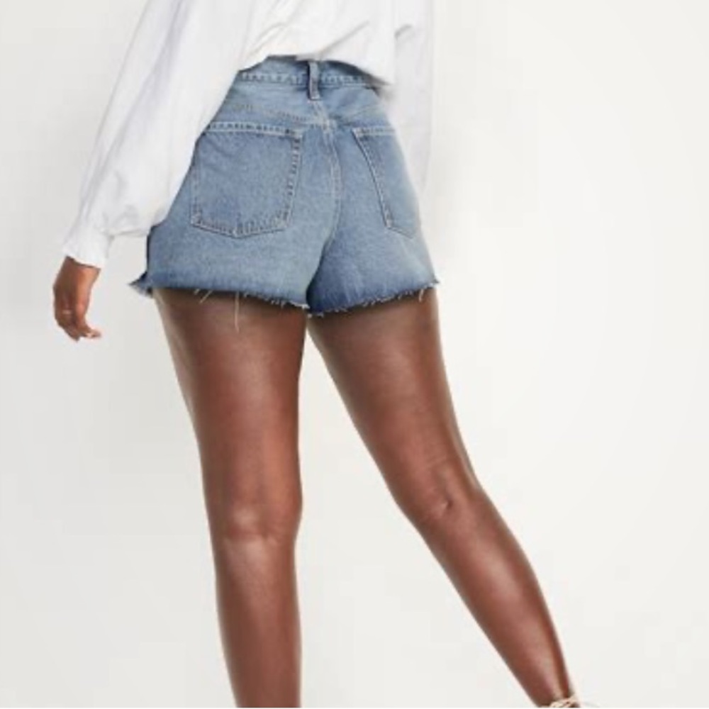Higher High Rise Denim Shorts - Picture 3 of 9